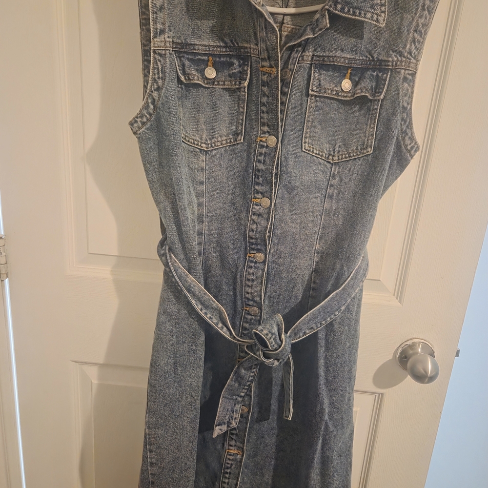 Zara Blue Denim Dress
